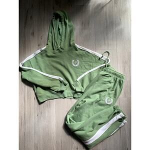 Victoria Secret Pink Hoodie Jogger Set Size M